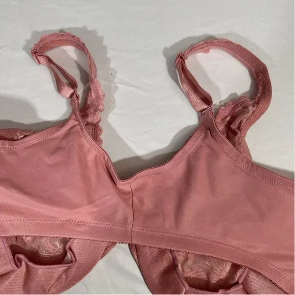 NEW $57 Glamorise [‎ 44F US ] WonderWire Front-Closure Bra in Apricot Pink